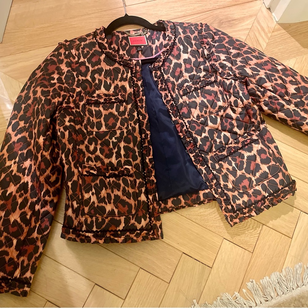 J. Crew Animal Print Blazer - Picture 2 of 7